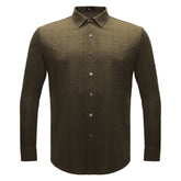 Power Flex Button-Up Shirt BROWN